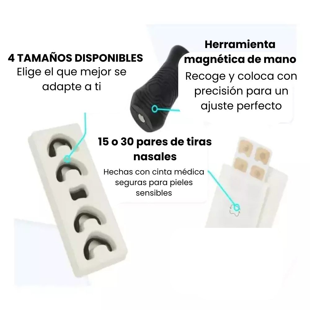 Kit clip nasal + bandas nasales