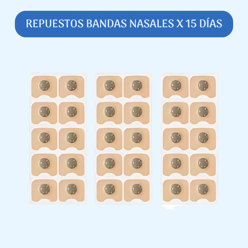 Bandas nasales repuestos x15 pares