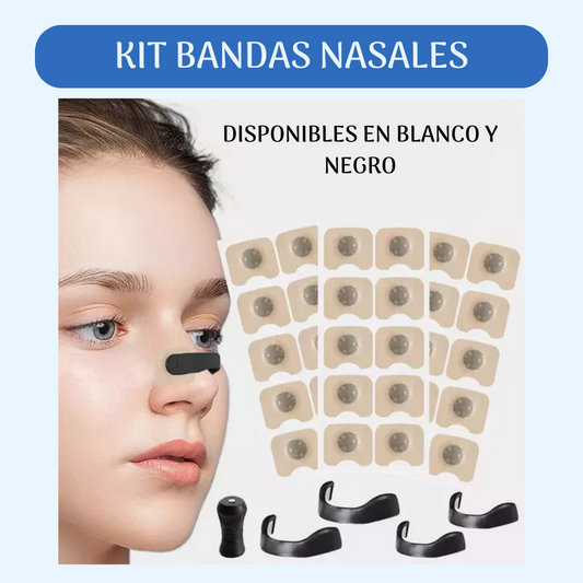 Kit clip nasal + bandas nasales